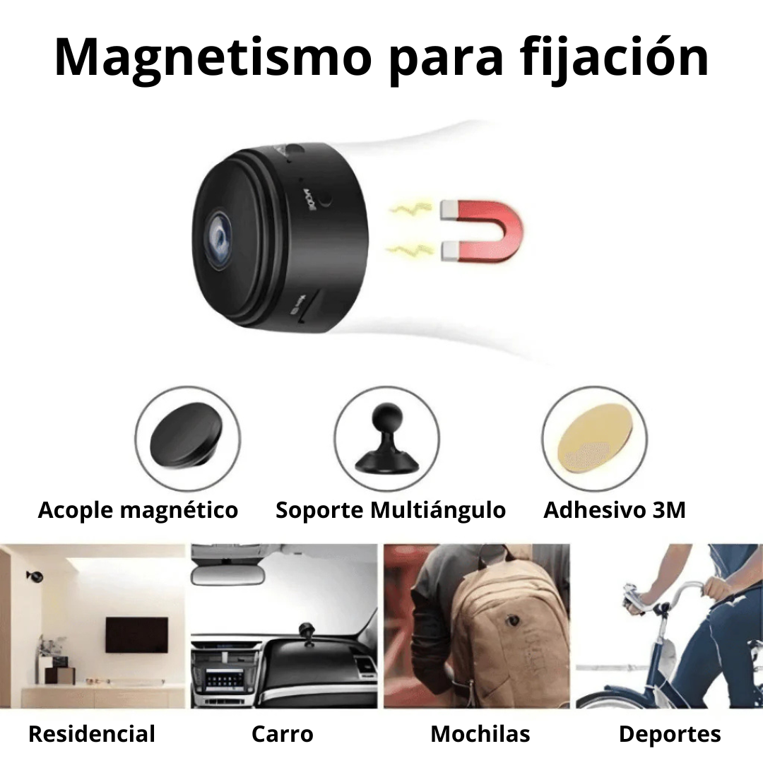 Mini Cámara Wi-Fi HD – Seguridad familiar y residencial 24h