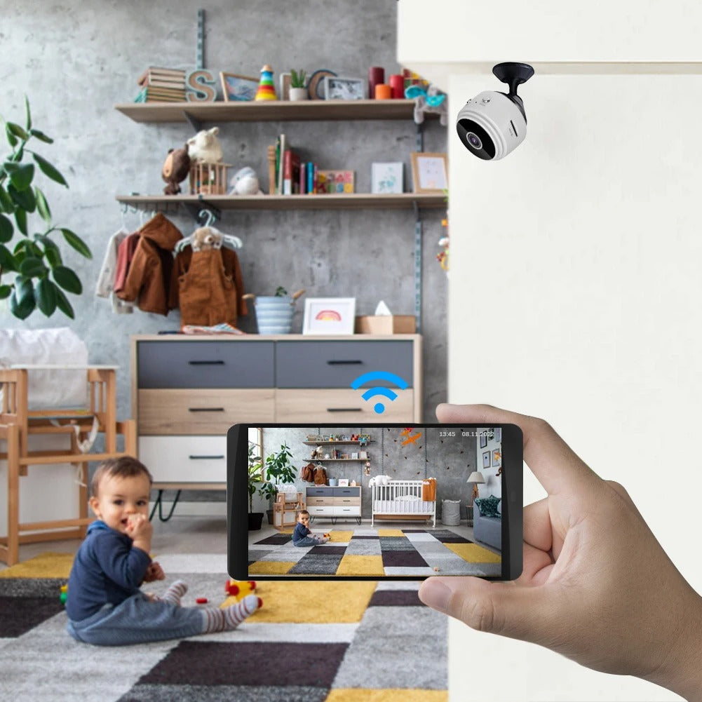 Mini Cámara Wi-Fi HD – Seguridad familiar y residencial 24h